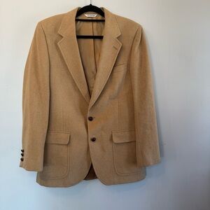 VTG 90's PBM LeGrandes Mens Camel Hair 2‎ Button Suit Sport Coat Jacket Blazer